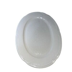 PFALTZGRAFF White Filigree Pattern Platter 14 x 11 Gently Used